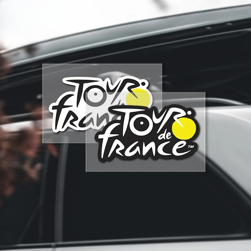 Mountain Biking France - ツール・ド・フランスのロゴステッカー、ロードバイクとマウンテンバイク用、防水、パーソナライズされたヘルメット用