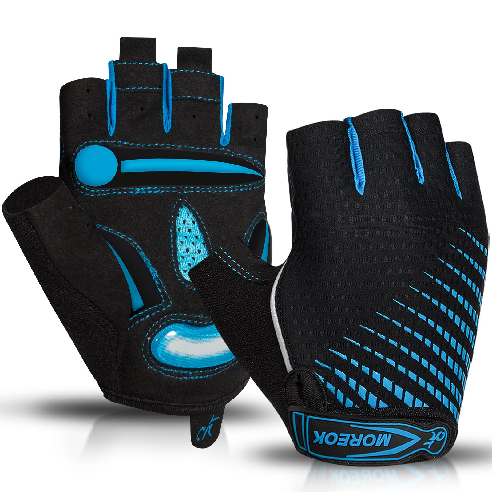 Mountain Biking Gloves Mens - Moreokサイクリング用手袋,通気性のある自転車用手袋,5mmゲルパッド滑り止めマウンテンバイク用手袋mtbロードバイク用手袋男性用女性用
