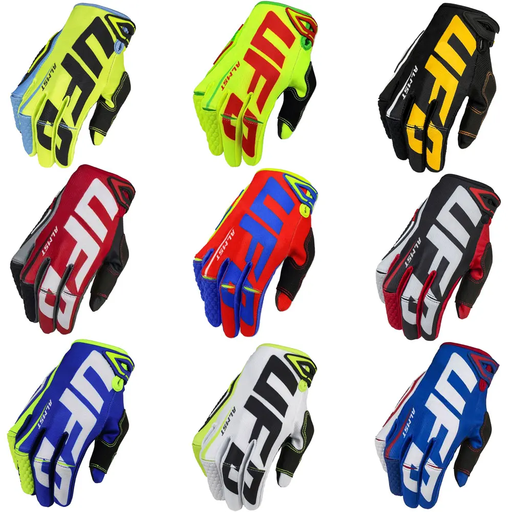 Mountain Biking Gloves Mens - Ufo Almst マウンテンバイク手袋滑り止めフルフィンガーオートバイ手袋 MTB 男性女性通気性耐衝撃 BMX