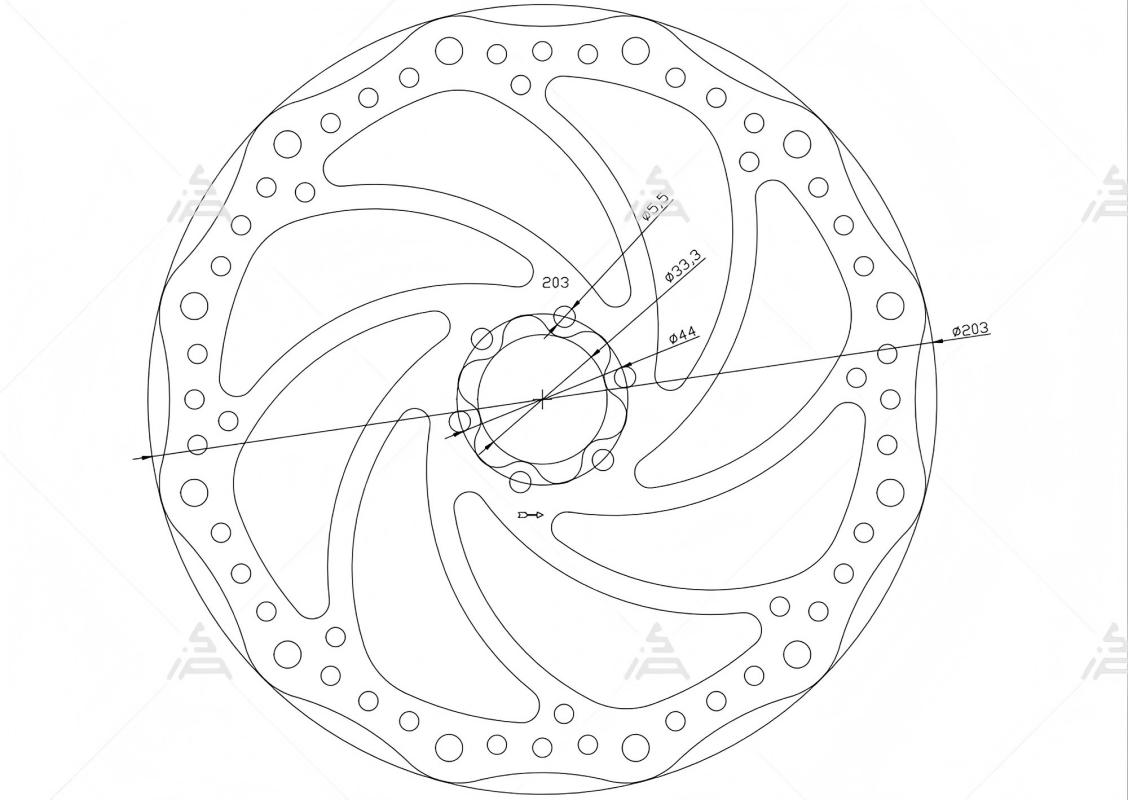 Mountain Biking Essentials - SiAECOSYS 203mm バイクディスクブレーキローター センターロック油圧式 MTB マウンテンバイク＆ロードバイク用