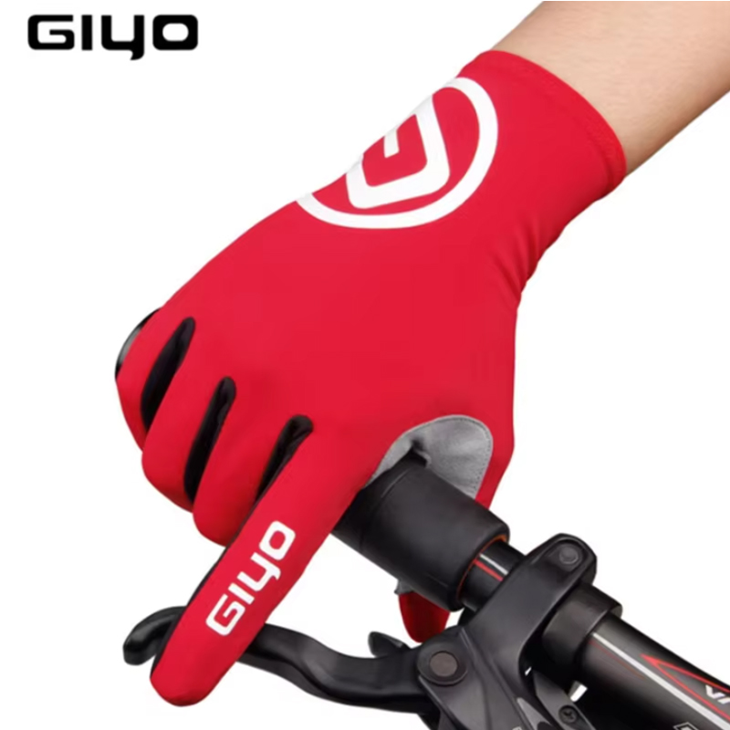 Mountain Biking Gloves Mens - GIYO タッチスクリーンロングフルフィンガーハーフフィンガーゲルスポーツサイクリンググローブ MTB ロードバイク乗馬レーシング女性男性自転車手袋