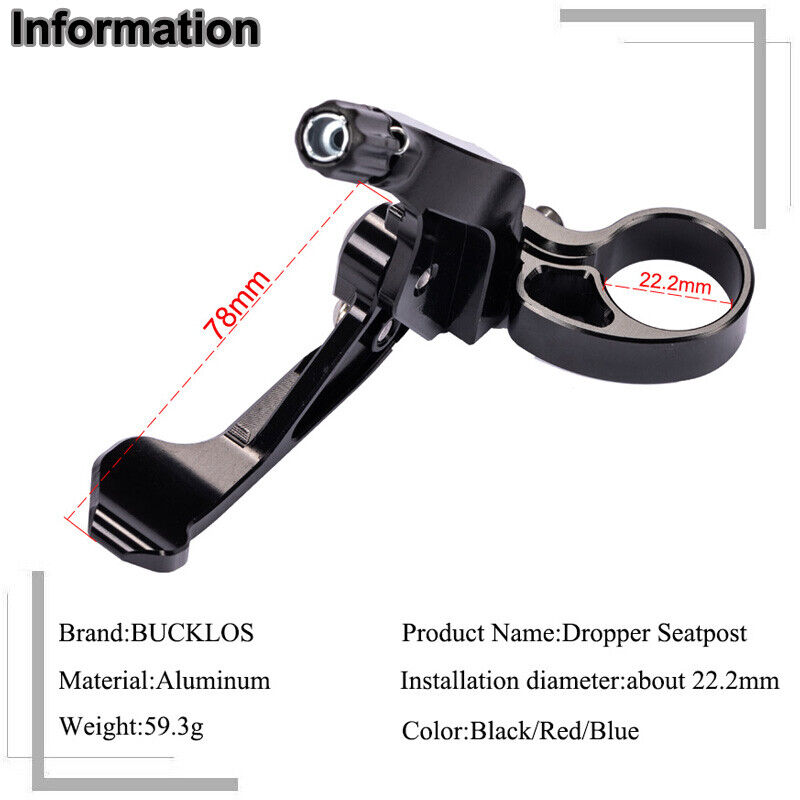 バックル伸縮式シートポストコントローラー,伸縮式自転車シート - Dropper Post Remote のレビューと価格