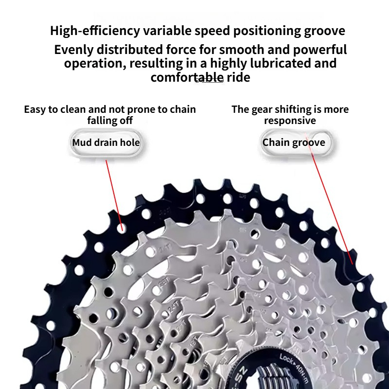 サンシャイン9速カセット 11 32 34 36 40 42 - Cassette 11 Speed のレビューと価格