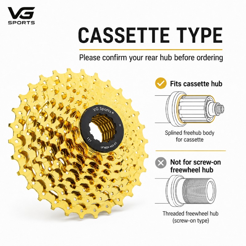 VG SPORTS 自転車カセット 8速 9速 10速 11 - Cassette 11 Speed のレビューと価格