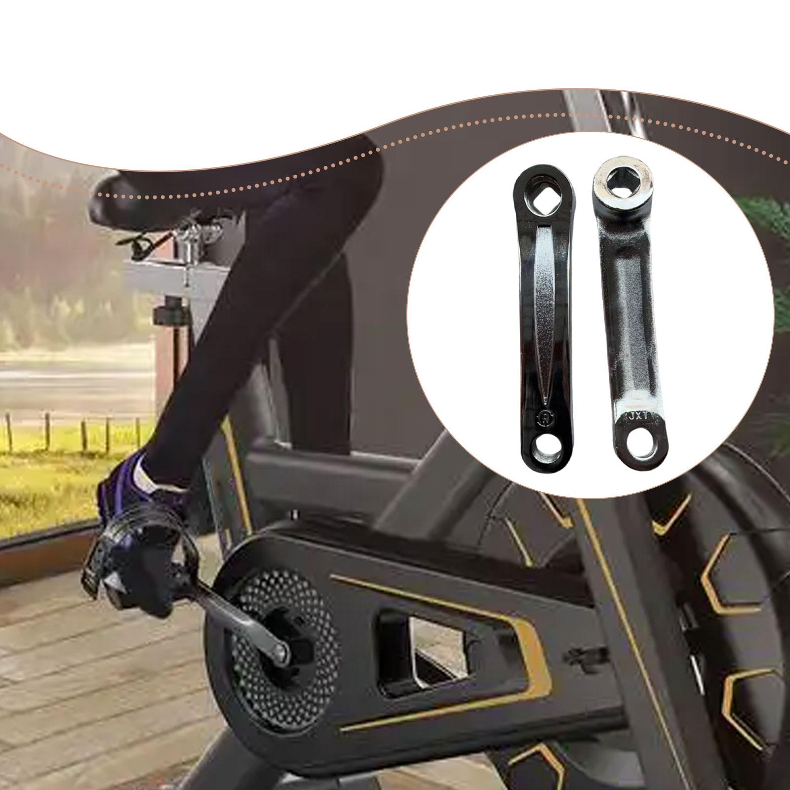 自転車クランクアーム鉄製交換用クランクセット屋内フィットネス - Mountain Biking Essentials のレビューと価格