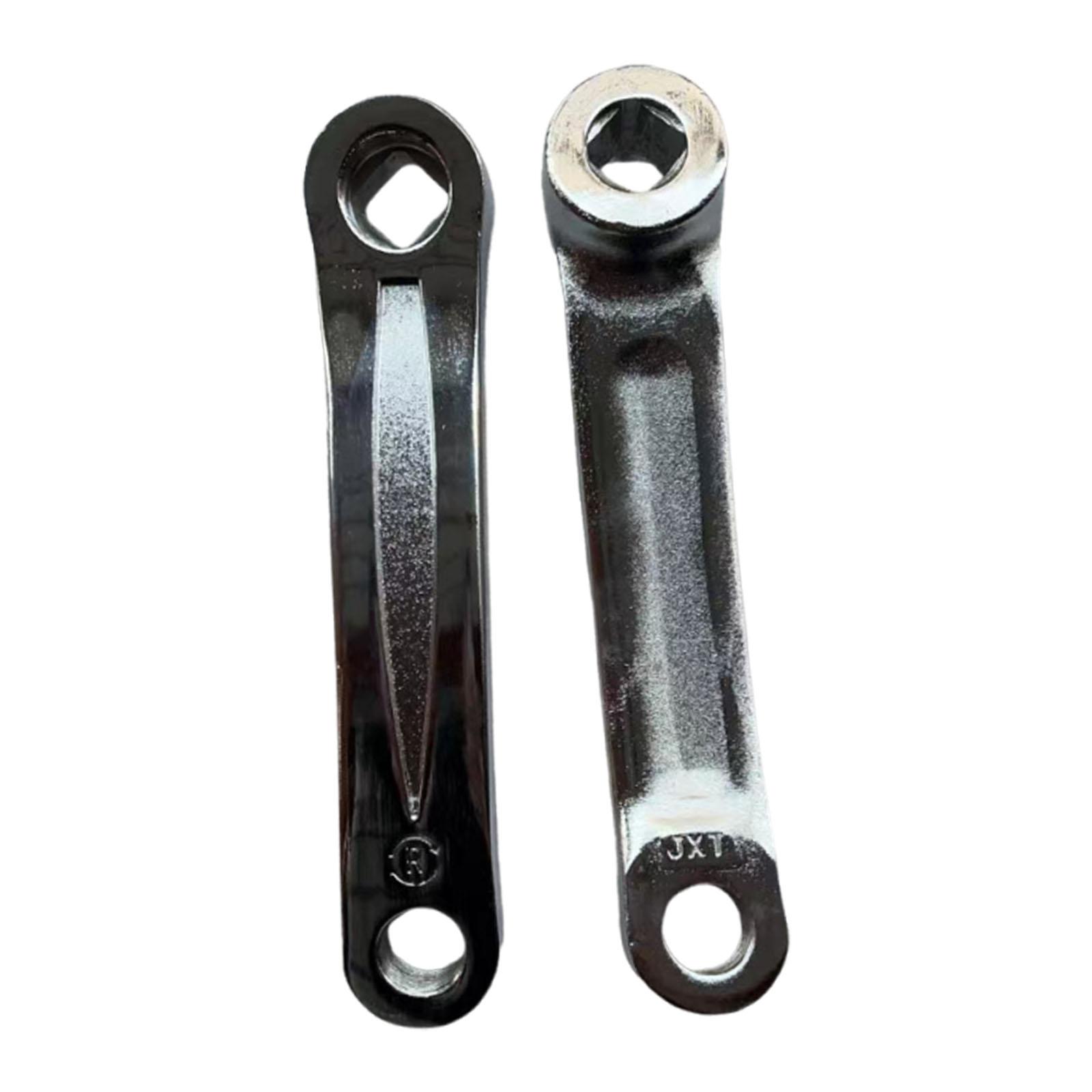 自転車クランクアーム鉄製交換用クランクセット屋内フィットネス - Mountain Biking Essentials のレビューと価格