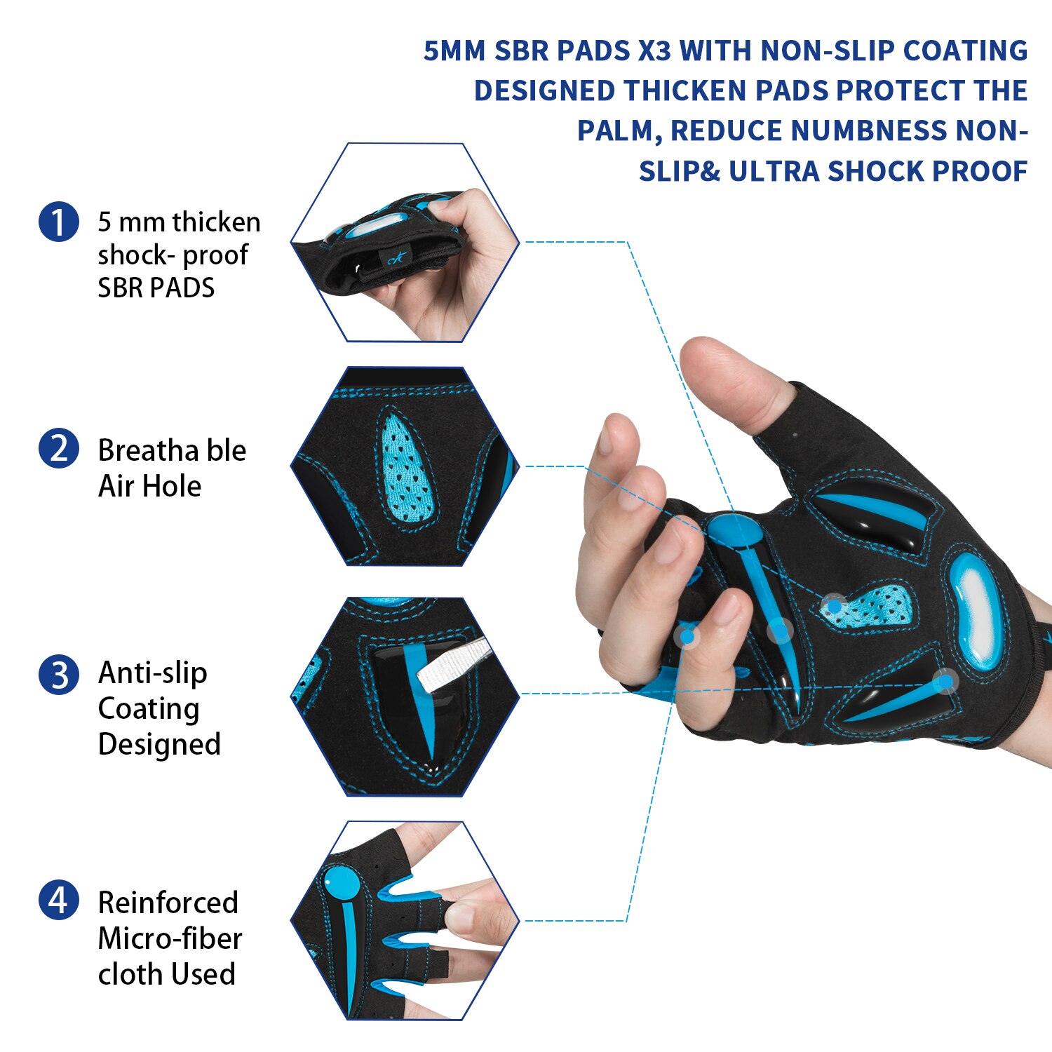 Moreokサイクリング用手袋,通気性のある自転車用手袋,5 - Mountain Biking Gloves Mens のレビューと価格