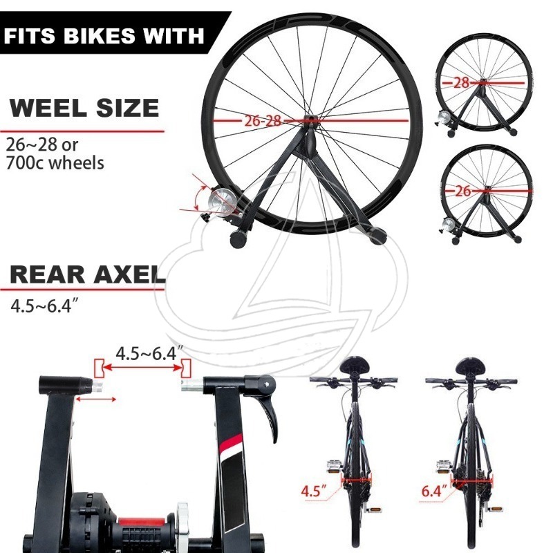 磁性流体式バイクトレーニングスタンド、ワイヤーコントロール設 - Mountain Biking For Fitness のレビューと価格