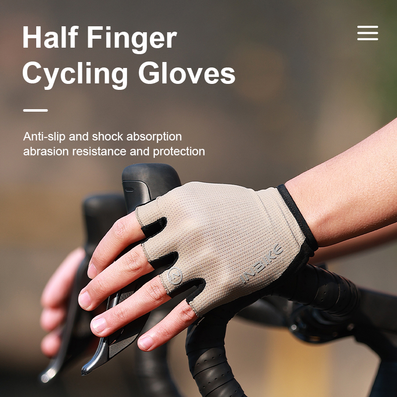 INBIKE バイクハーフフィンガーサイクリンググローブノン - Mountain Biking Gloves Mens のレビューと価格