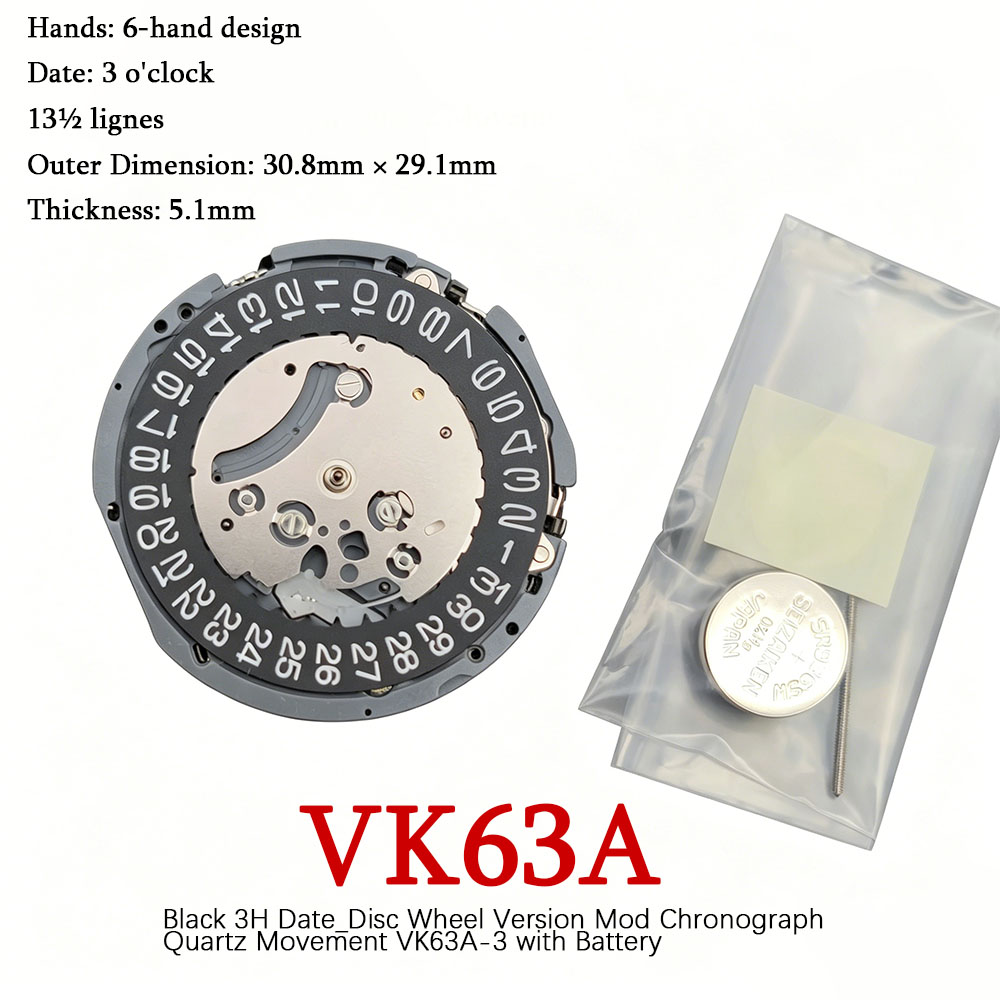本物の日本製 VK63 VK63A クロノグラフ クォーツム - Mtb Brake Rotor のレビューと価格