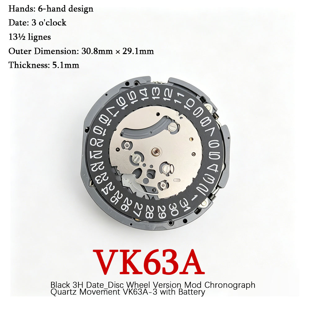 本物の日本製 VK63 VK63A クロノグラフ クォーツム - Mtb Brake Rotor のレビューと価格