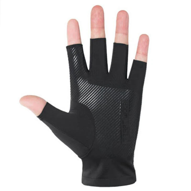 1ペアハーフフィンガーサイクリンググローブ抗スリップ抗汗ゲル - Mountain Biking Gloves Mens のレビューと価格