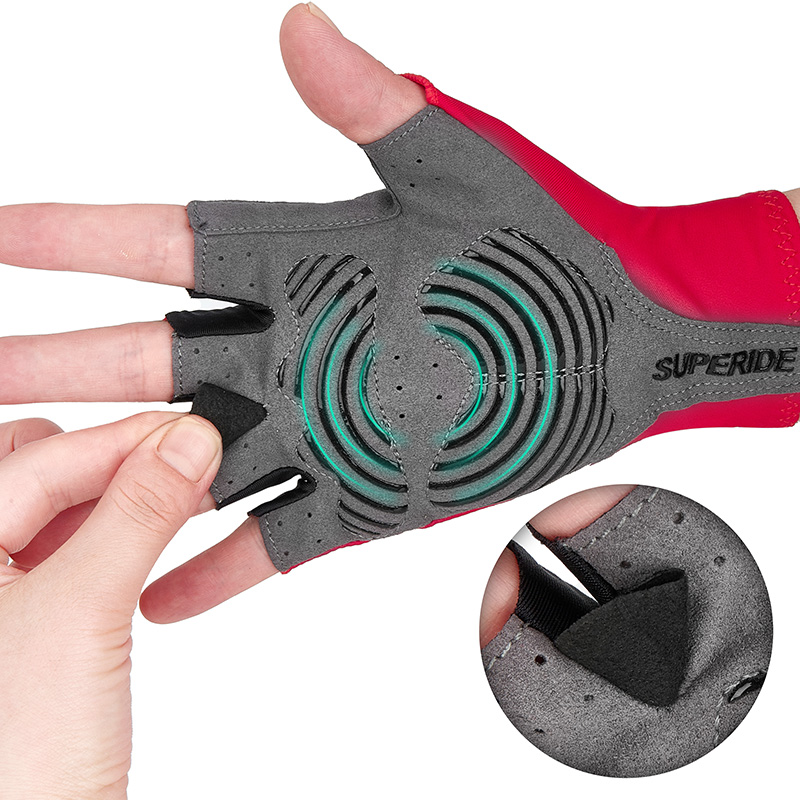 Superide-ハーフフィンガーサイクリンググローブ,ジェ - Mountain Biking Gloves Mens のレビューと価格