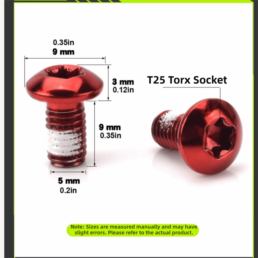 12 個 T25 トルクスヘッドディスクブレーキローターネジ - Mtb Brake Rotor のレビューと価格