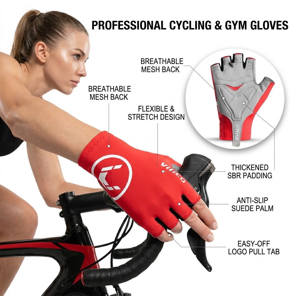 サイクリンググローブ メンズ レディース ハーフフィンガー  - Mountain Biking For Fitness のレビューと価格
