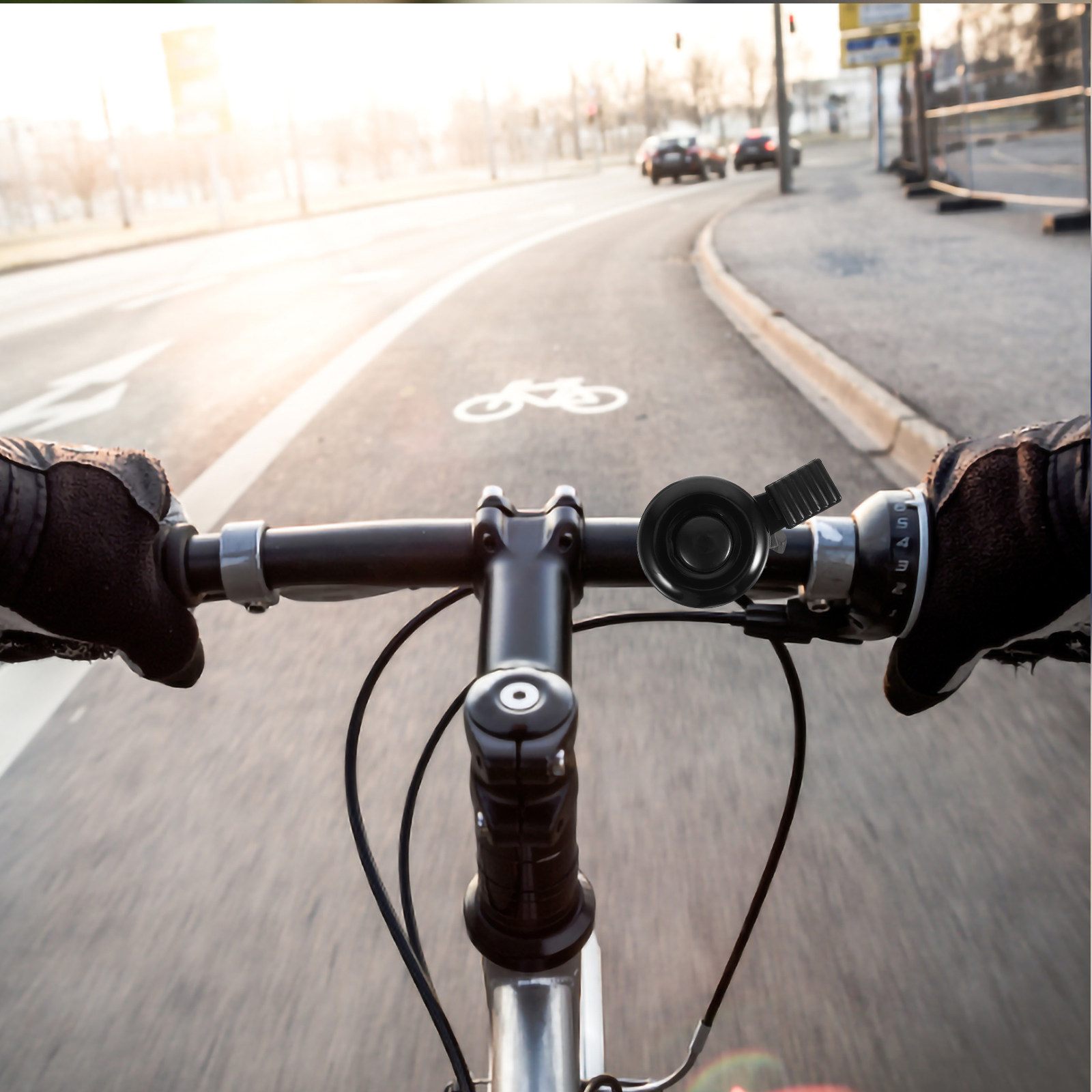 自転車ベル マウンテンミニベル ブラック Mサイズ 大音量ク - Mountain Biking Essentials のレビューと価格